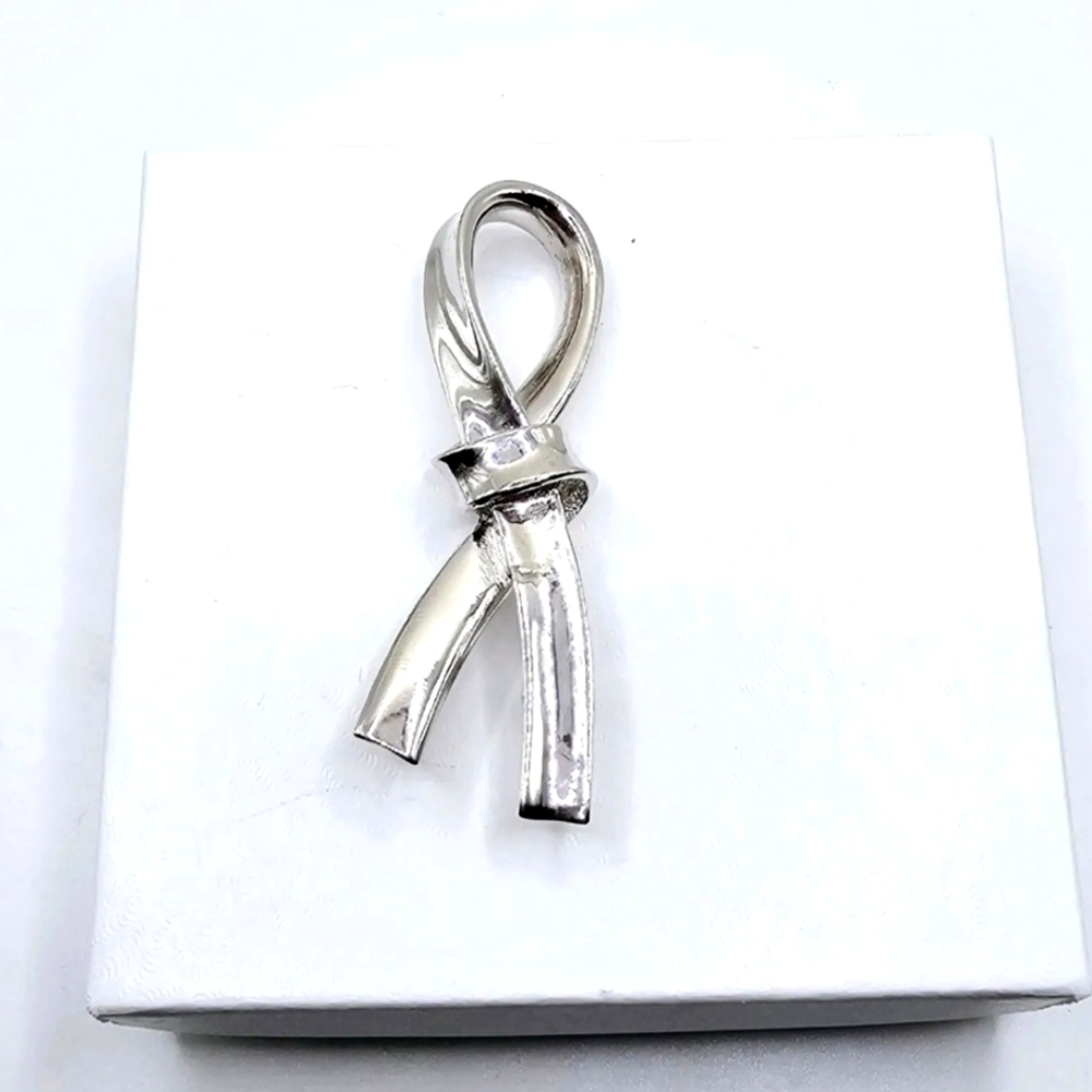Vintage Christian Dior Silver brooch pin